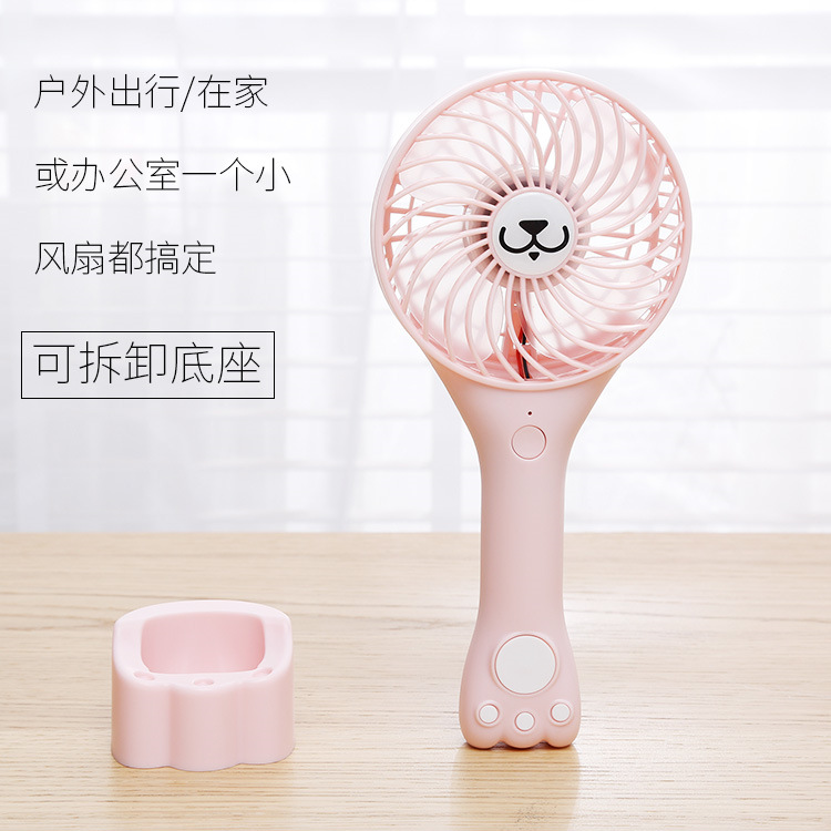 夏季手持电风扇摆地摊应选USB三档小风扇随身迷你桌面大风电风扇|ms