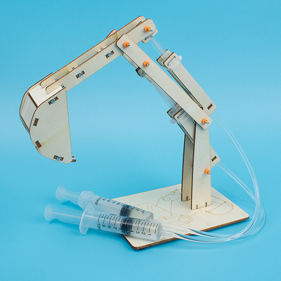 液压挖土机 小学手工DIY科技小制作创客兴趣班材料包套玩具挖掘机|ms