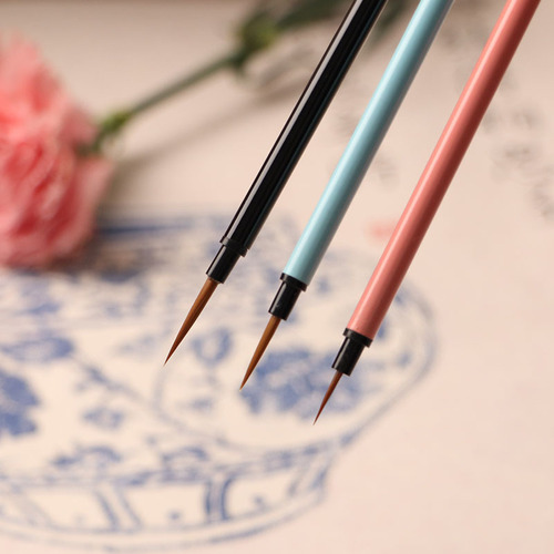 Wholesale extremely fine color 3 hook line pens, stroke pens, watercolor gouache oil painting acrylic nail art painting art brushes