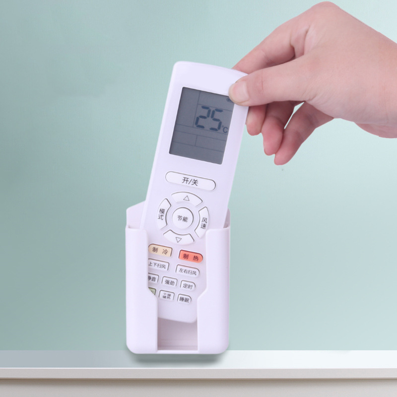 Aire acondicionado TV caja de almacenamiento de control remoto montado en la pared baño sin perforar caja de almacenamiento de cabecera titular de dormitorio montado en la pared