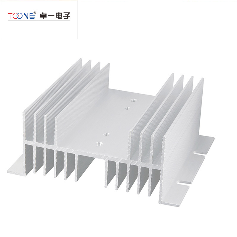 卓一固态继电器散热器W-110底座适用于单相或单相工业级60-100A