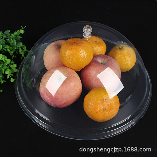 Factory PC Round Food Cover Shockproof Transparent Food Dome Dish Cover Bread Pastry Acrylic Food Preservation Cover Serving Lid