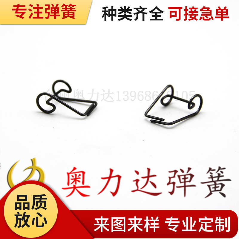 批发供应专业弹簧定扭转弹簧 不锈钢夹子弹簧 线成型异型压缩弹簧