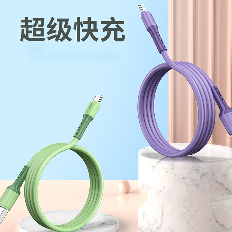 Liquid silicone data cable suitable for...