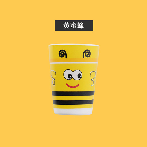 Creative Cute Cartoon Bamboo Fiber Children's Cup Kindergarten Baby Home Use Kids Drinking Cup