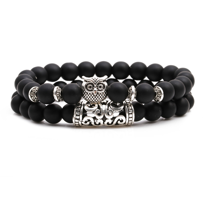 Conjunto De Pulsera Con Cabeza De Elefante Con Cabeza De León De Moda display picture 15