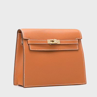 2020 Cross border Autumn and winter new pattern Kelly Bag fashion genuine leather lady The single shoulder bag Europe and America Satchel