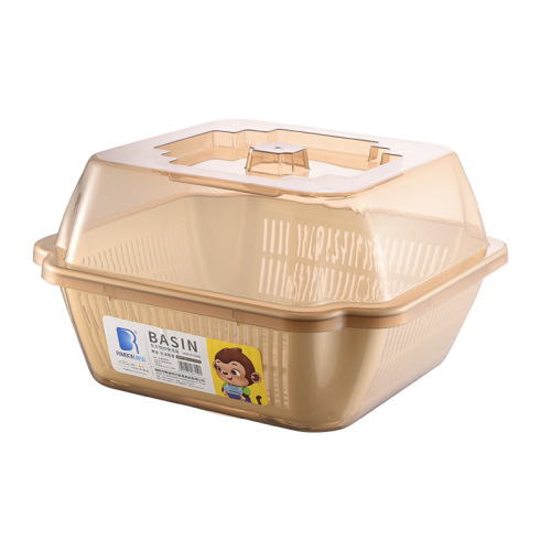 Factory direct sales plastic dish rack plastic kitchen drain storage simple cupboard household double layer multi-functional drain dish rack
