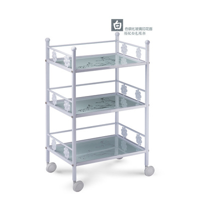 金屬美容車三層工具車推車美容院美發理發小推車複古手推