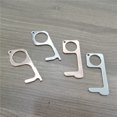 隔离细菌病毒传染零接触按电梯神器EDC开门器防疫情金属钥匙扣|ms