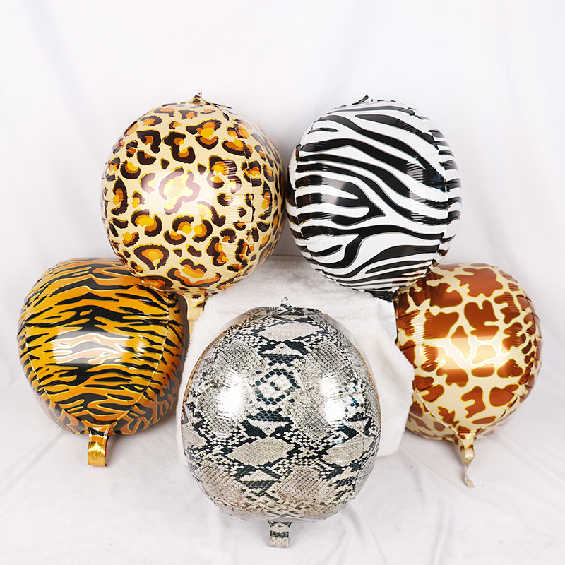 Zebra Solid Color Leopard Aluminum Film Party Balloons 1 Piece display picture 2