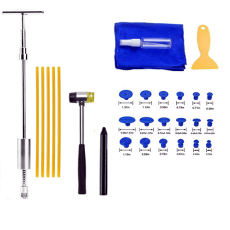 汽车免钣金T拔修复工具套装汽车维修凹陷修复器冰雹坑凹痕吸坑器