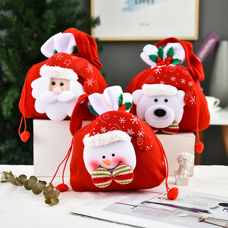 Creative Christmas Decoration Three-dimensional Doll Candy Tote Bag Wholesale Nihaojewelry display picture 15