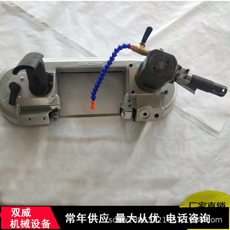 便携式气动带锯 矿用气动带锯 无火花钢材切割锯厂家现货供应|ms