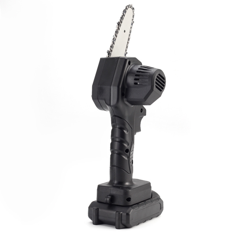 迷你4寸电链锯充电式电锯伐木砍树家用小型电动手锯锂电锯电动锯