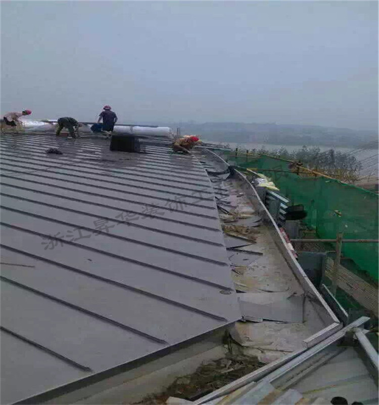 厂家直销 0.7厚25400型 铝镁锰板立边咬合金属屋面系统