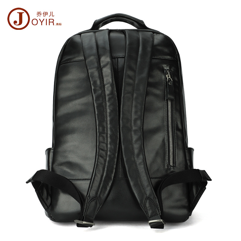 新款背包男双肩包大容量商务电脑包 户外时尚多功能头层牛皮男包