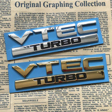 思域VTEC车标 后尾标 TURB涡轮贴标汽车 改装英文字母标车身贴