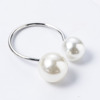 Trend jewelry, accessory, adjustable elegant ring from pearl, Korean style