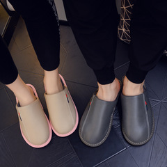 Men's winter indoor home slippers, anti-slip, home use, cowhide sole, thick bottom, warm home slippers for winter