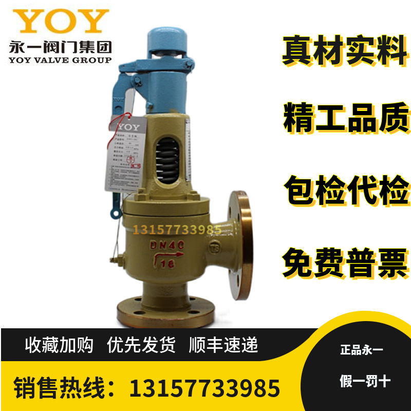 永一阀门A48H/Y-16/25C/P/R弹簧法兰全启式安全阀锅炉蒸汽泄压阀