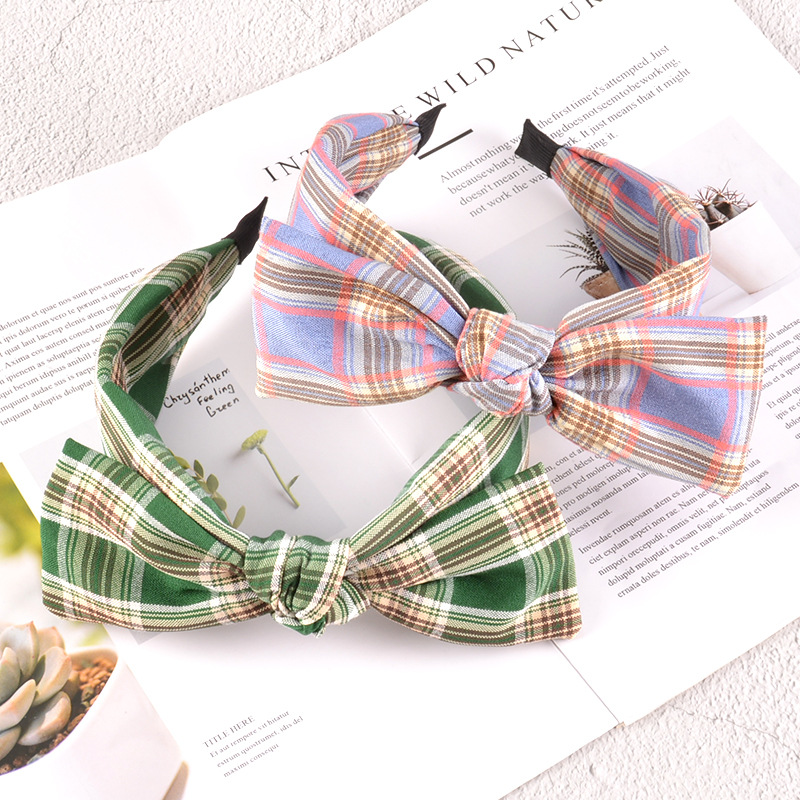 Bow Knotted Wide-brimmed Headband display picture 4