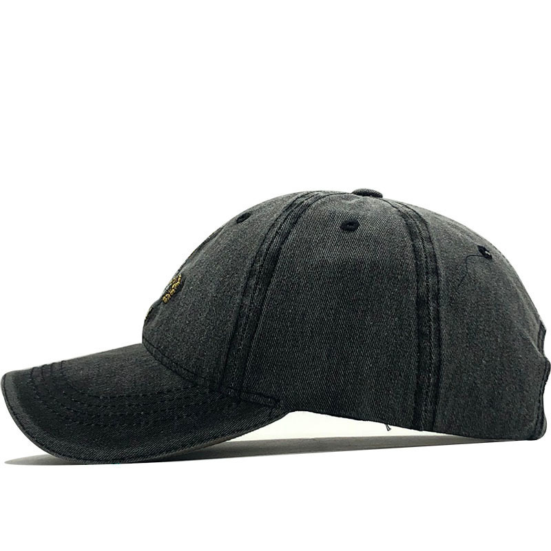 Herr baseballkeps i denim med broderat ankare_voghion.com