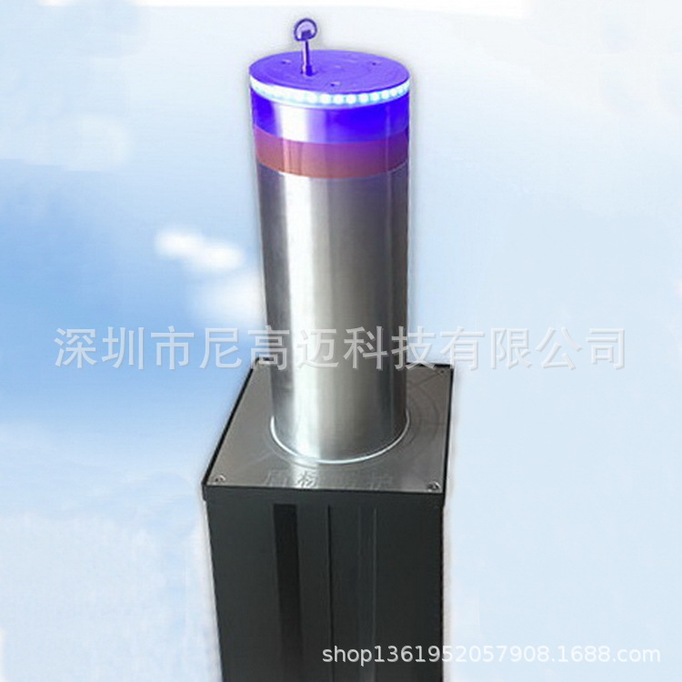 尼高迈半自动升降柱 步行街银行政府门口挡车升降柱 手动伸缩杆柱