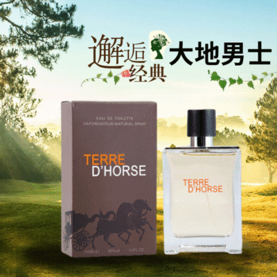 花之物語TERRE大地香水男士持久清新淡花香100ml香水廠家壹件代發