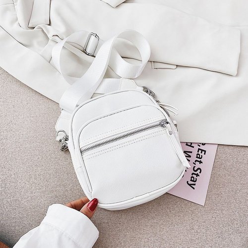 Korean Dongdaemun bag women's ins small square bag wide shoulder strap casual crossbody bag versatile shoulder bag women's bag