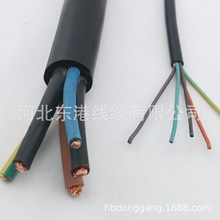 工廠直銷銅芯軟電纜3*10+2*4三相五線橡膠軟芯電纜5*10