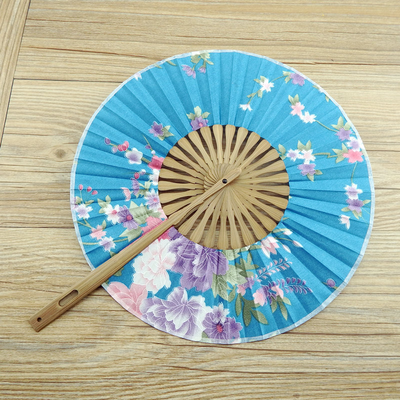工厂竹团扇圆扇风车扇日式折叠扇子汉服古装扇来图来样订制-阿里巴巴