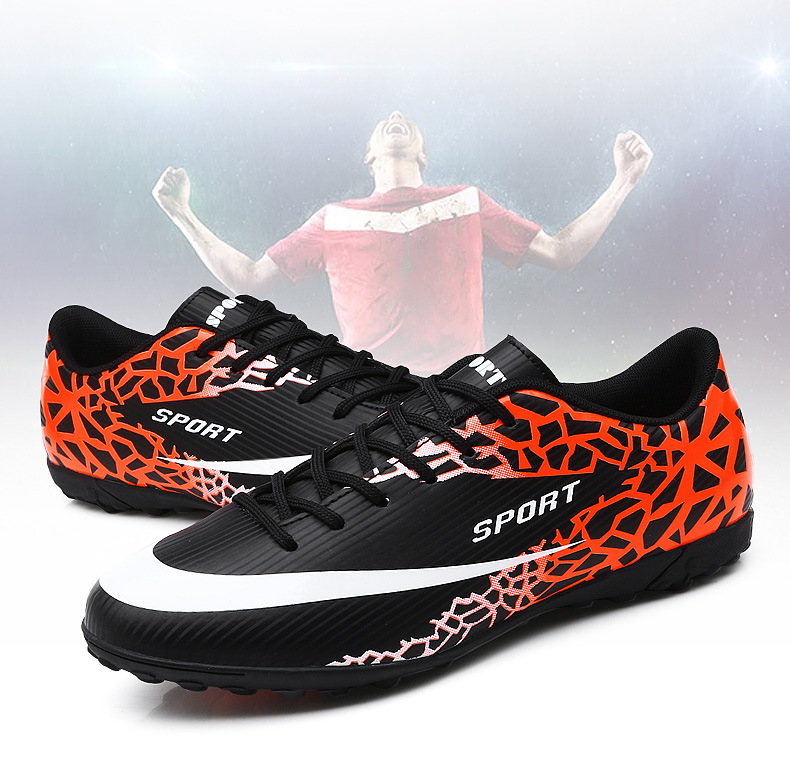 Low-Top-Fußball für Jungen und Mädchen mit gebrochenen Kunstrasen-Lederfüßen, AG-Langnägeln, Schülersporttraining_voghion.com