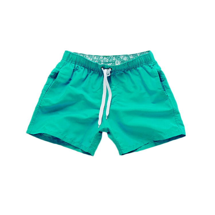 Beach pants men's plain three part loose swimming fitness sports casual shorts_voghion.com