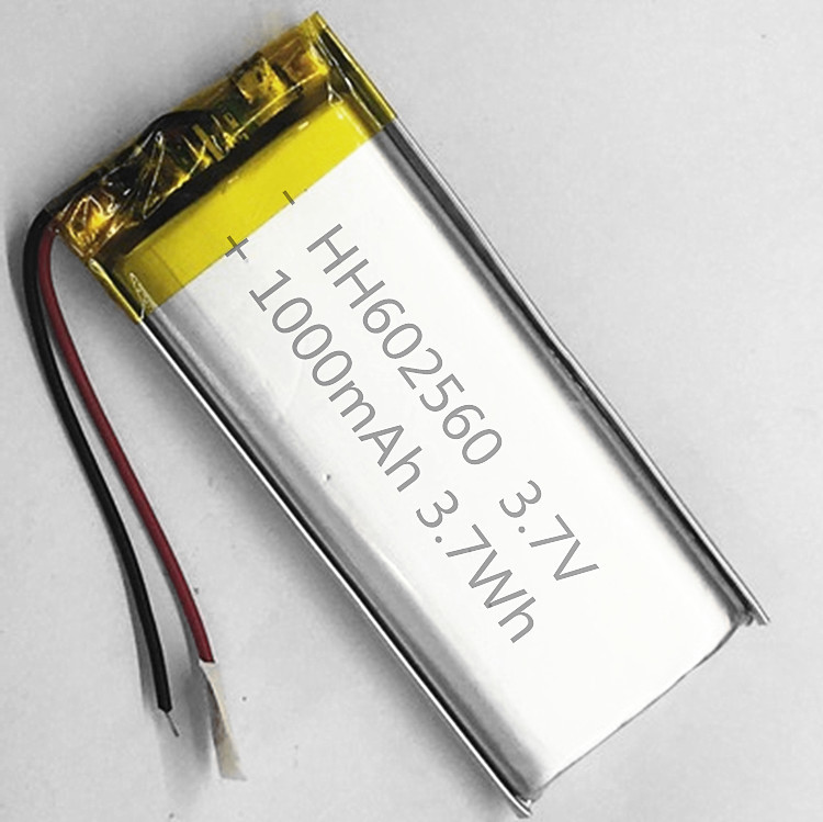 厂销 锂电池602560/1000mah聚合物充电电池3.7V 音箱按摩仪GPS