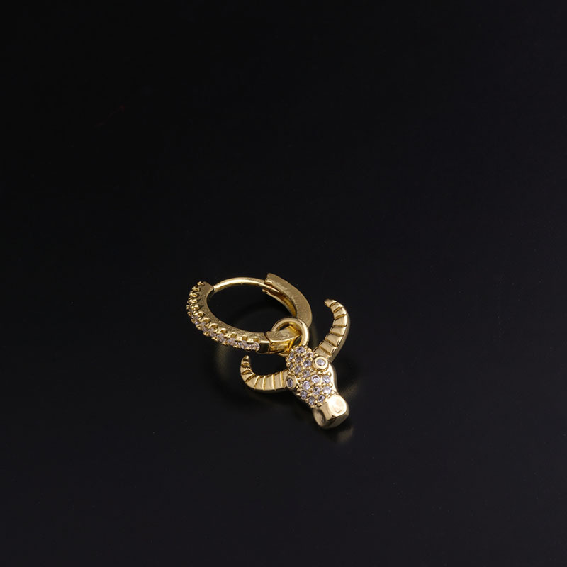 fashion inlaid zircon earrings