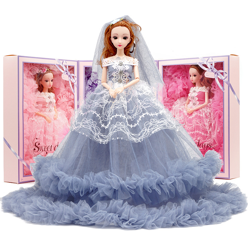 大婚纱裙公主洋娃娃玩具批发礼盒套装小女孩舞蹈培训机构礼品礼物