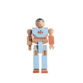 定制儿童益智早教玩具变形机器人套装家具装饰工艺品榉木木头摆件