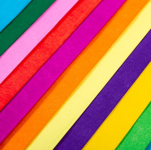 Colorful crepe paper handmade paper kindergarten environment layout children's creative diy production materials paper creativity
