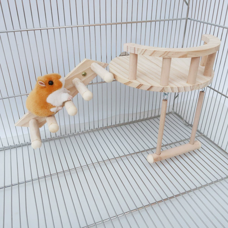 Тоторо белка голландская свинья кролик попугай хомяк забор трамплин Лестница Качели из трех частей Игрушка Оптовая Продажа с фабрики