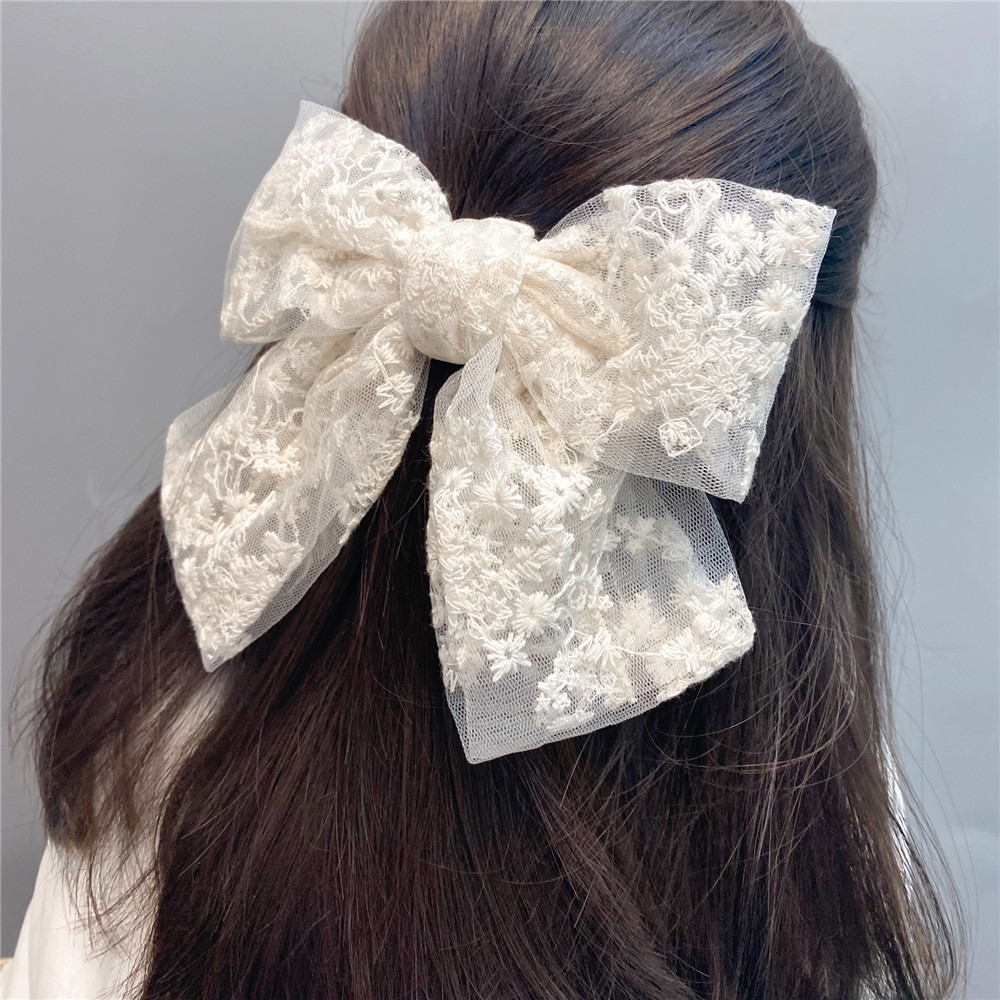 Big Lace Double Bow Hairpin  display picture 6