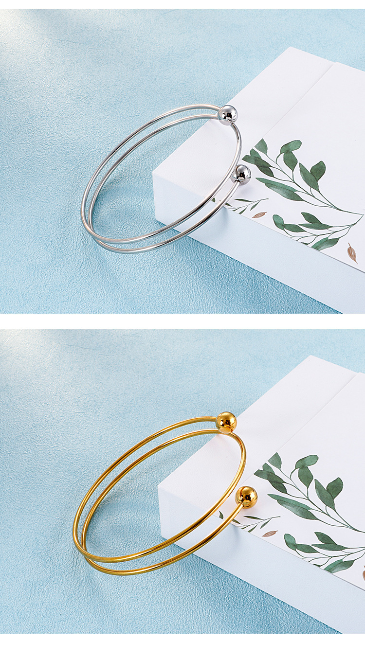 European and American new style stainless steel jewelry set round bead steel wire jewelry