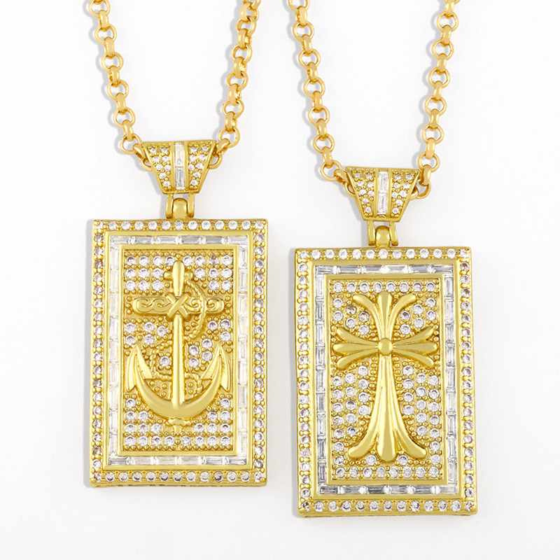 Creative Cross Virgin Mary Iron Necklace