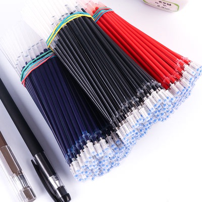 货源厂家直销中性笔笔芯全针管子弹头0.5红色蓝色黑色替换笔芯批发批发