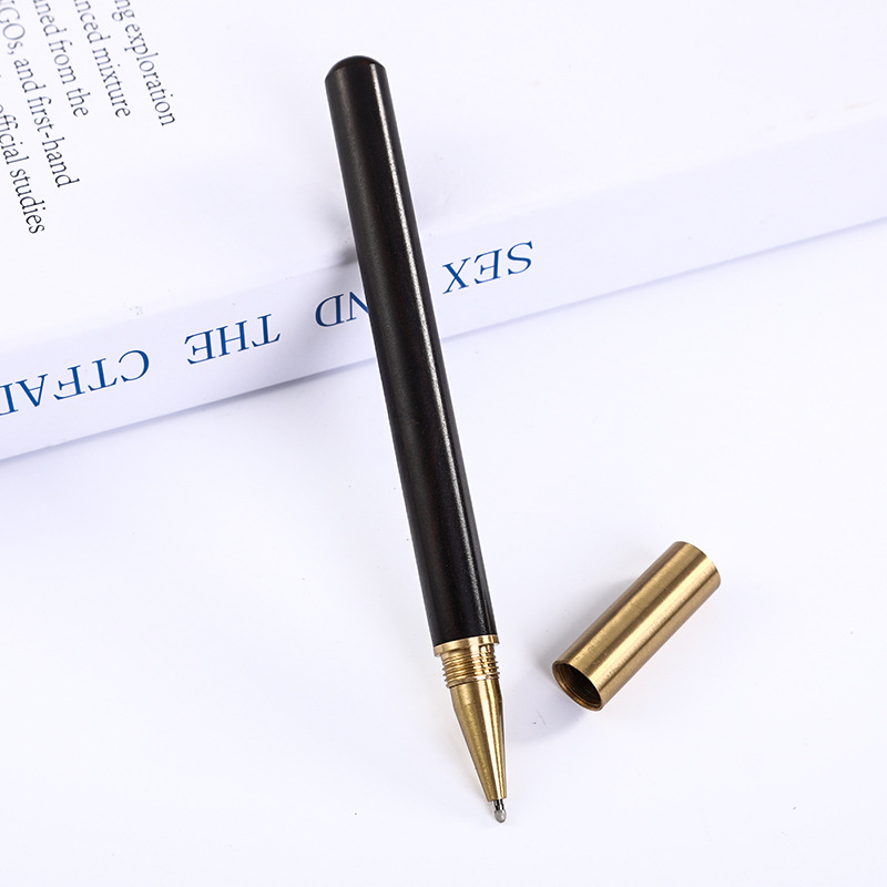 Los fabricantes suministran metal latón madera maciza pluma regalo pluma letras