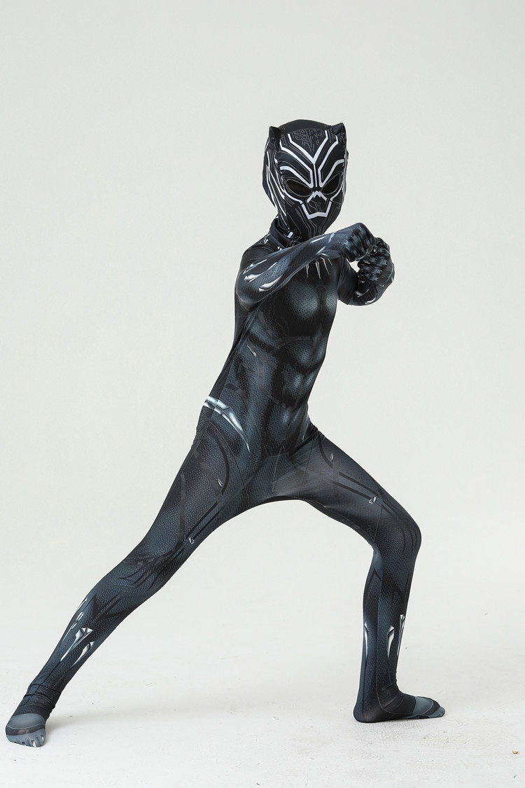 Black Panther Costume Adult Kids All Sizes for Halloween Cosplay Party