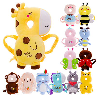 嬰兒學步防摔枕寶寶頭部保護墊透氣護頭枕 防磕頭背枕學走路保護