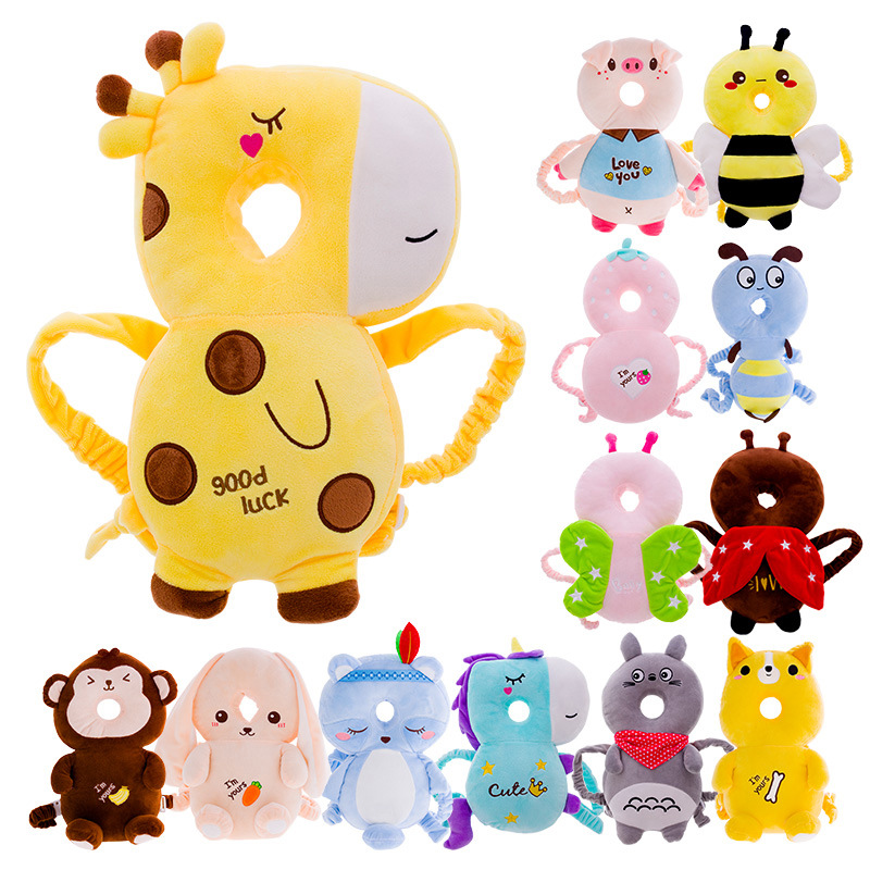 嬰兒學步防摔枕寶寶頭部保護墊透氣護頭枕 防磕頭背枕學走路保護