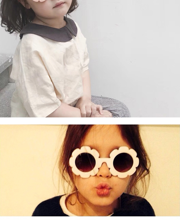 27g Weight UV400 Protection, Resin Lens Material Fashion Style White, Pink, Red, Blue, Yellow, Black Color Fashion UV400 Protection Resin Kids Sunglasses 2