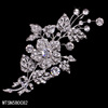 Metal fashionable brooch for bride suitable for photo sessions, European style, simple and elegant design, wholesale